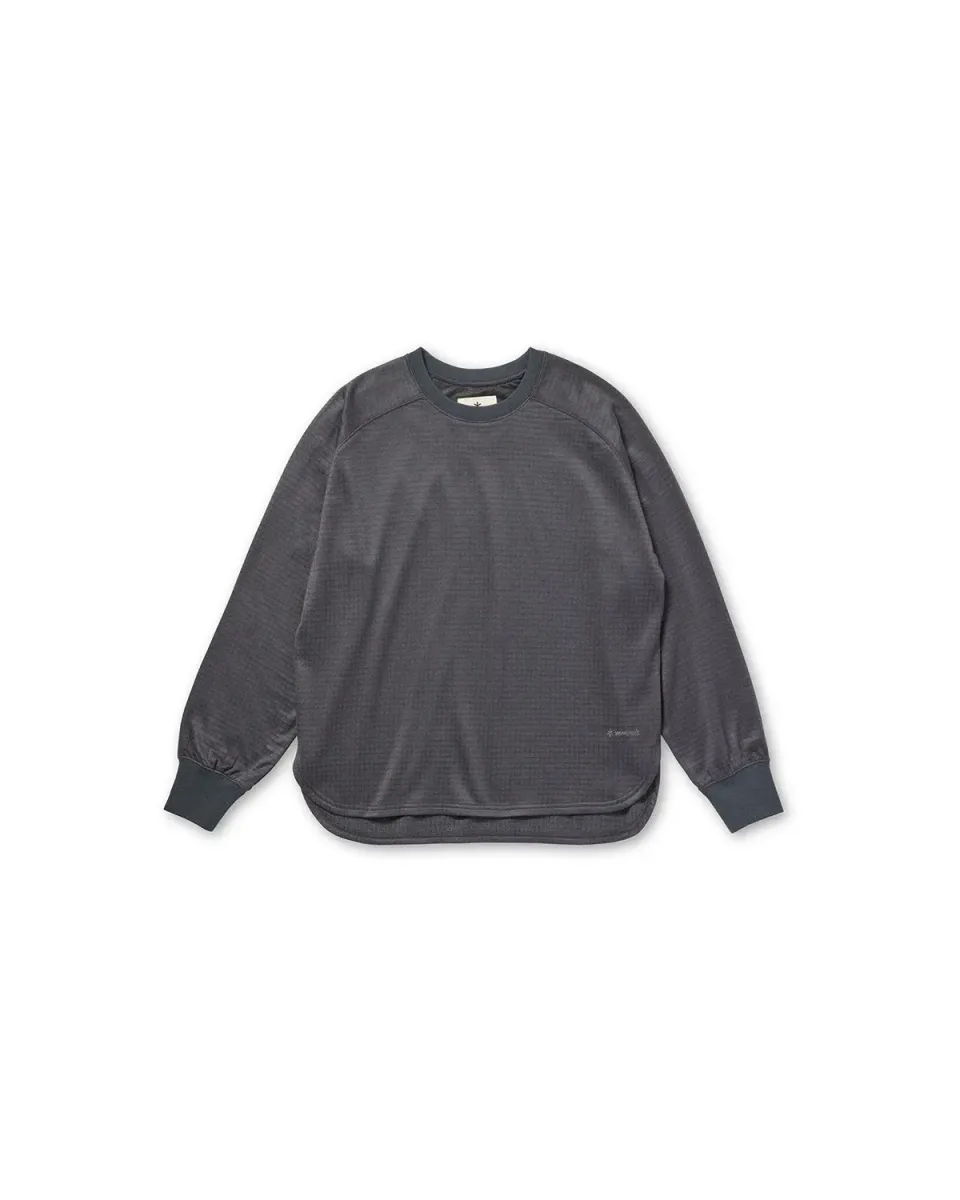 Snow Peak Fusion Grid L/S Women's Pullover fleecegenser dame