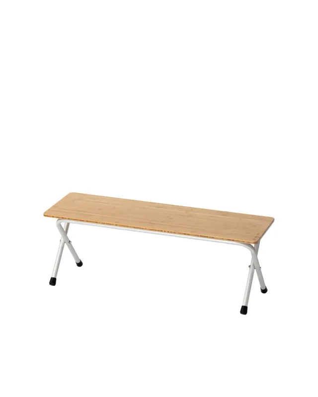 Snow Peak Bamboo Folding Bench Long turbenk i bambus