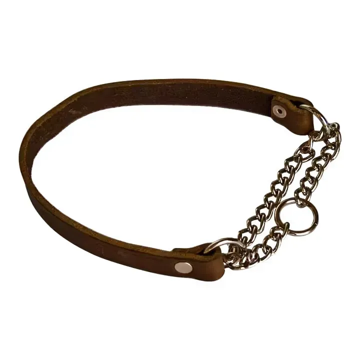 Alac Halvstrup hundehalsbånd i lær 18 mm