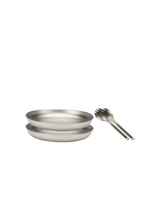Snow Peak Titanium Dining Set spisestell titan