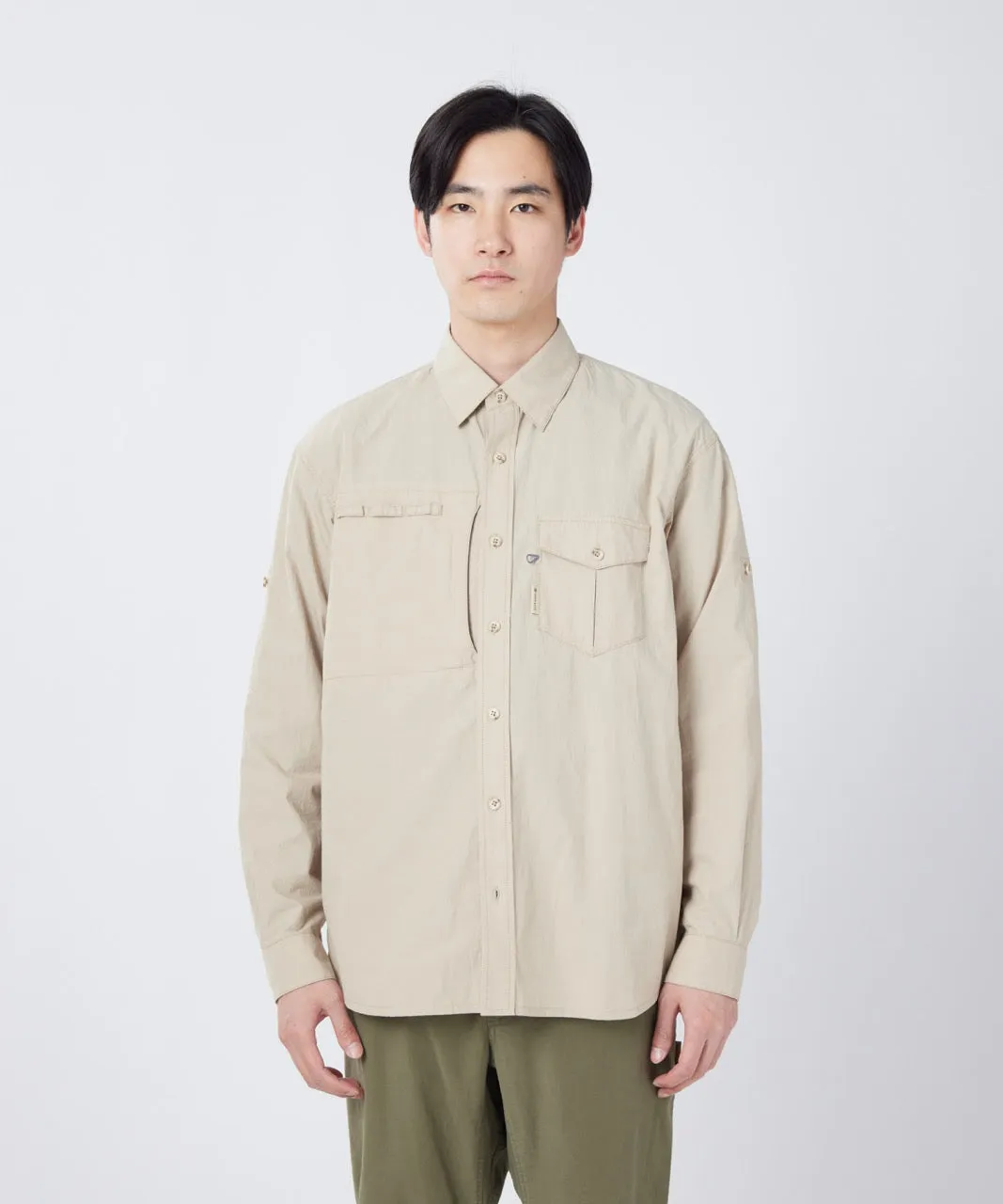 Snow Peak Antique Dyed Fishing Shirt skjorte bomull/lin