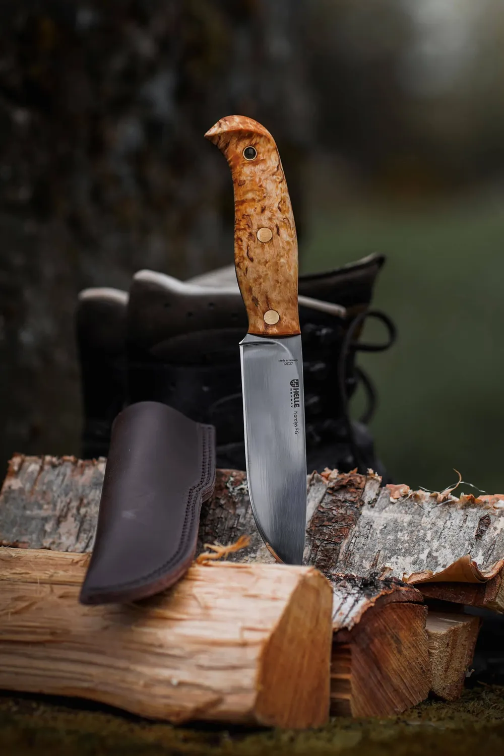 Helle Nordlys FG turkniv fulltang 122 mm
