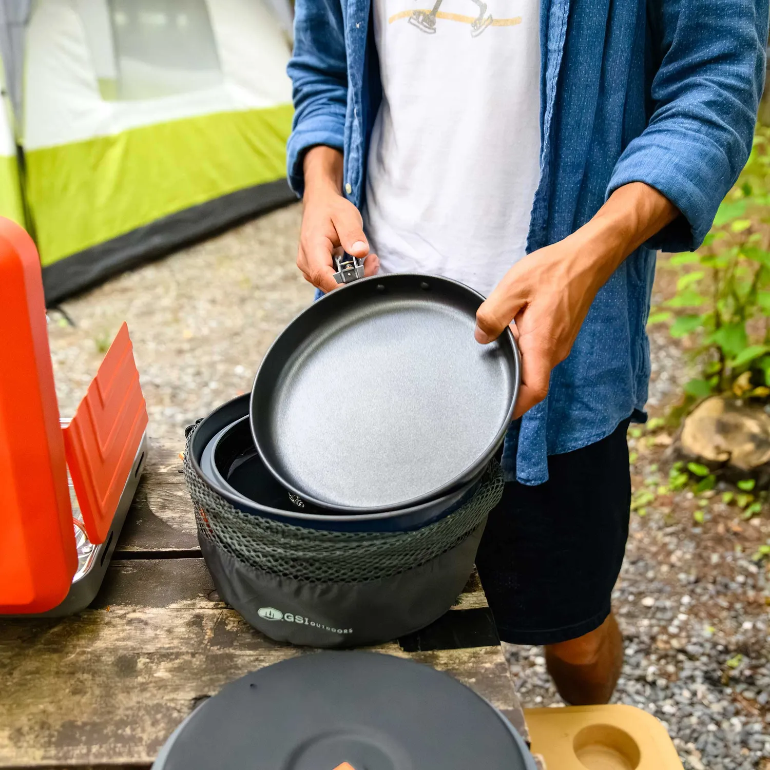 GSI Outdoor Bugaboo Ceramic Backpacker kokesett keramisk non-stick