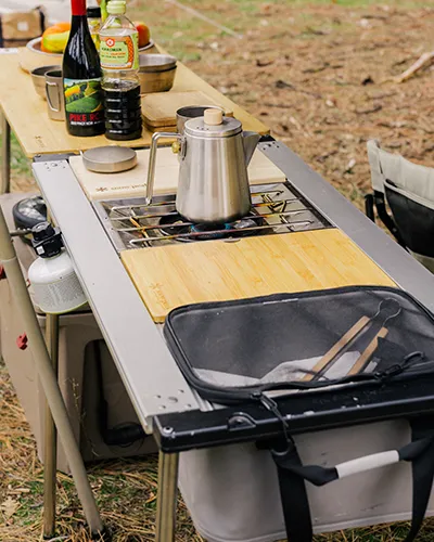 Snow Peak IGT Camp Kitchen kjøkkensett med bord