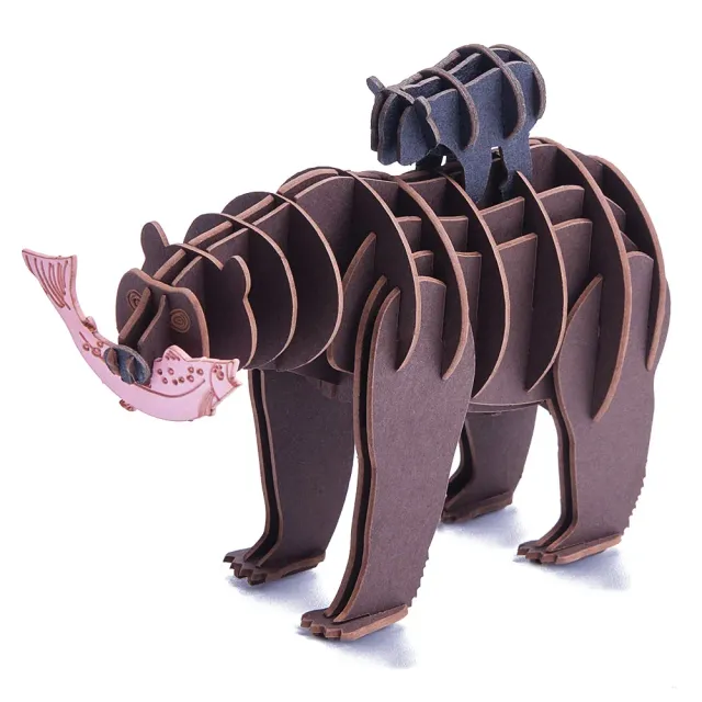 GSI Outdoor Fishing Bears 3D papirmodell papp