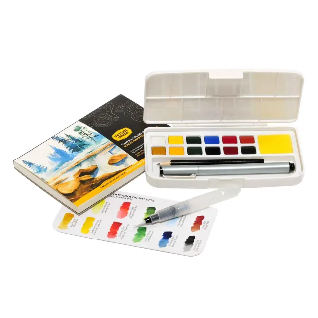 GSI Outdoor Backpack Watercolor Kit akvarellsett 12 farger