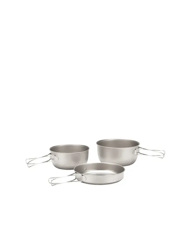 Snow Peak 3 Piece Titanium kokesett titan