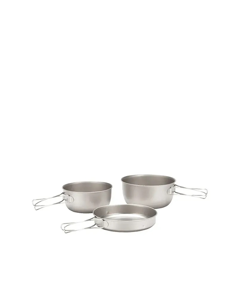 Snow Peak 3 Piece Titanium kokesett titan