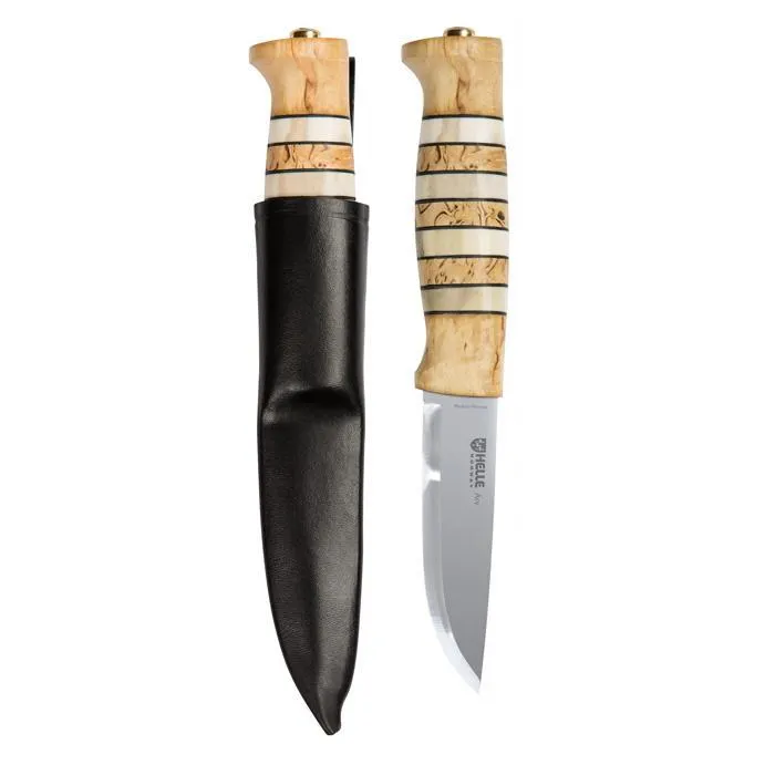Helle Arv turkniv horn bjørk 87 mm