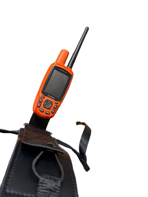 Edvardson Bæresele med GPS-feste i nylon og lær