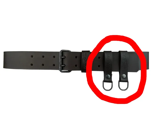 Edvardson Dangler D-ring belteholder lær