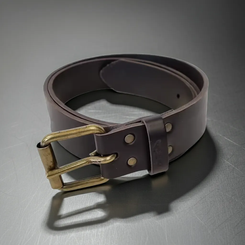 Edvardson lærbelte enkeldorn 39 mm