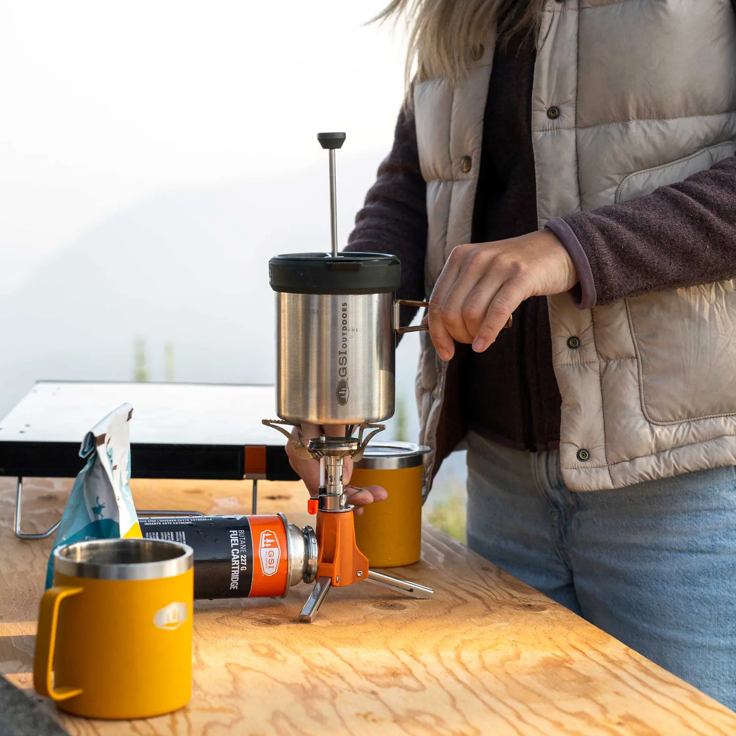 GSI Outdoor Butane-Isobutane adapter til turbrenner