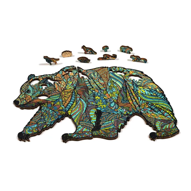 GSI Outdoor Grizzly Bear Wood Puzzle trepuslespill