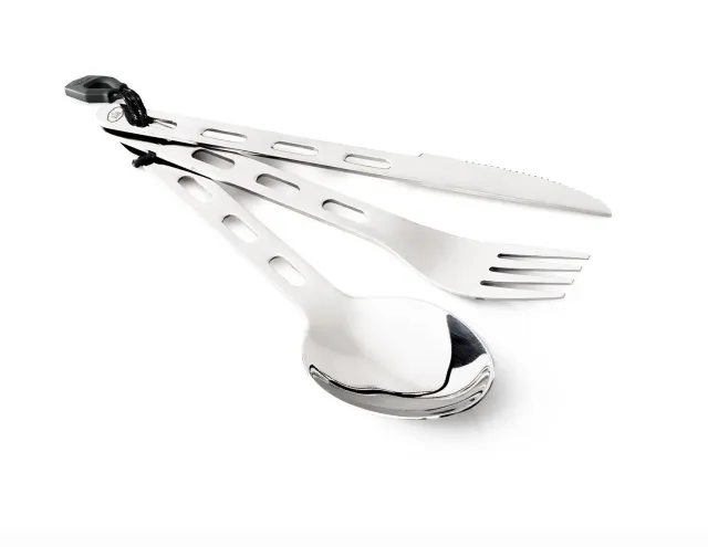 GSI Outdoor Glacier Stainless Ring bestikksett 3 deler stål