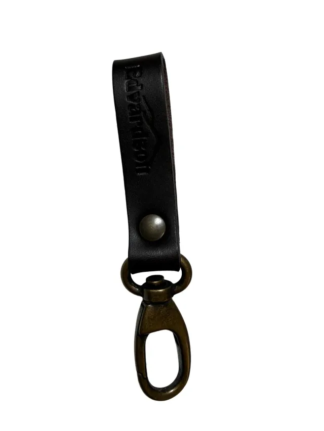 Edvardson dangler i lær med karabinkrok 50 mm