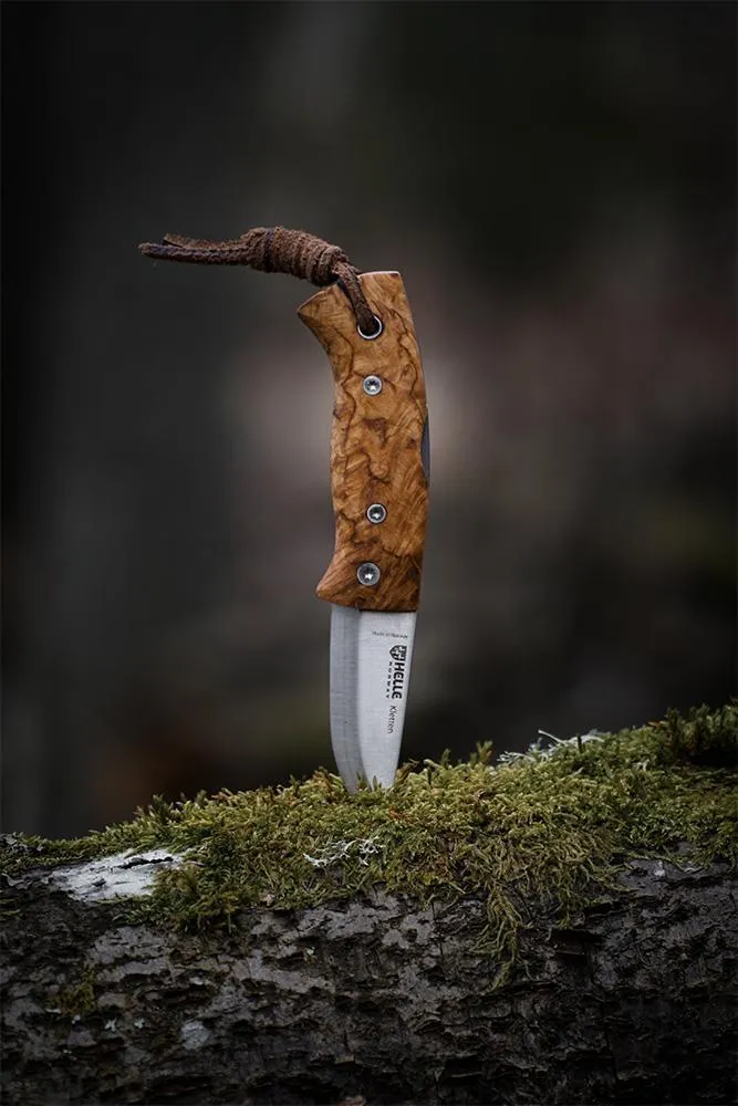 Helle Kletten foldekniv masurbjørk 55 mm