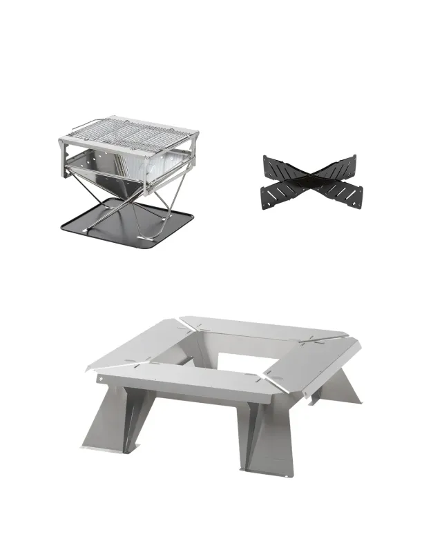 Snow Peak Takibi Garden Table & Grill Set grillsett og bålbord