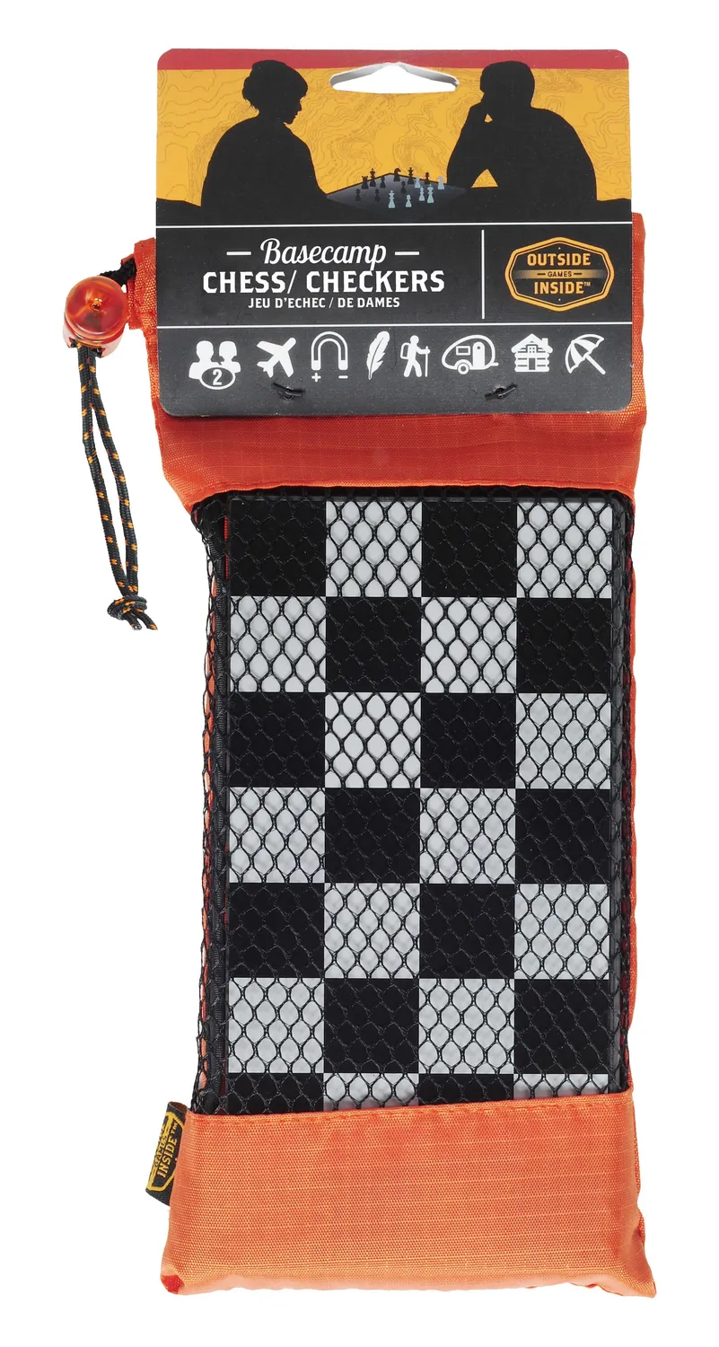 GSI Outdoor Basecamp Magnetic Chess & Checkers magnetisk brettspill